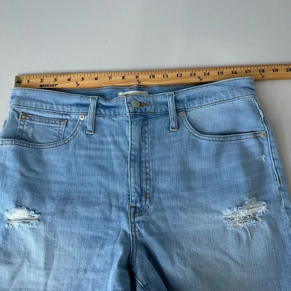 Madewell Blue‎ Jean Shorts Size 31 Distressed Raw Hem
